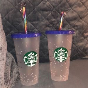 2 Starbucks confetti 🎉 cups
